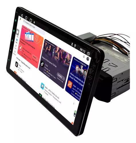 CENTRAL MULTIMIDIA UNIVERSAL WIifi Android 12" Tela Flutuante TouchScreen + Câmera de Ré